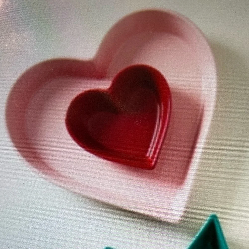 ❤️ ANTHROPOLOGIE CHLO STONEWARE HEART SHAPED SERVING PLATTER NEW